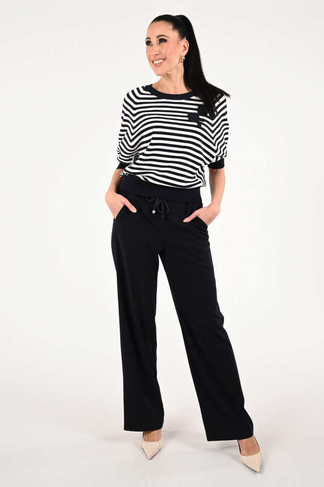 Oui 97427 Pull korte mouw Blauw