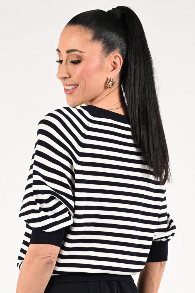 Oui 97427 Pull korte mouw Blauw