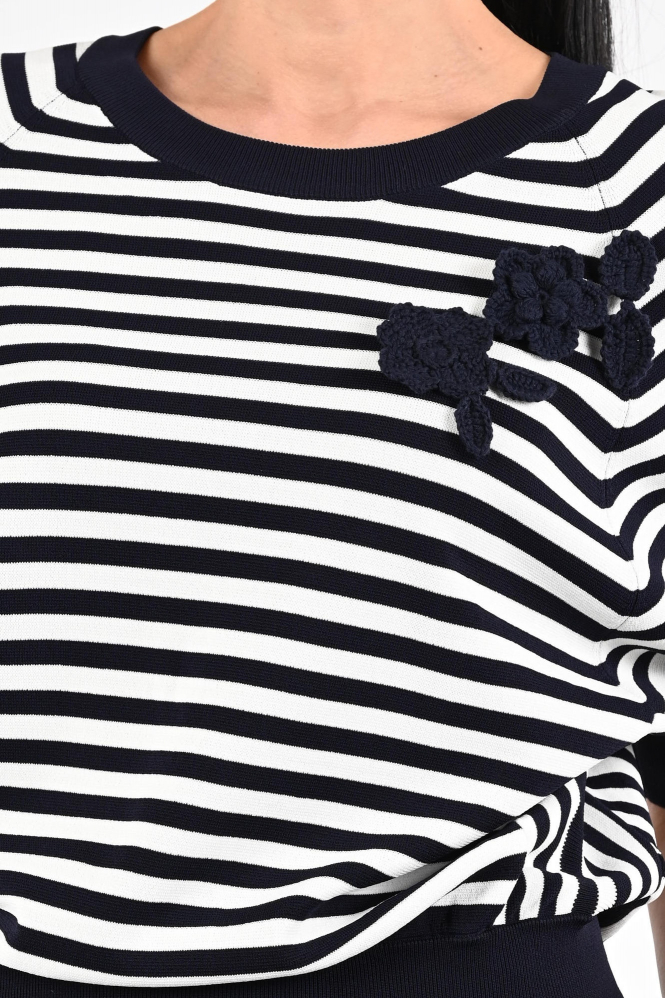 Oui 97427 Pull korte mouw Blauw