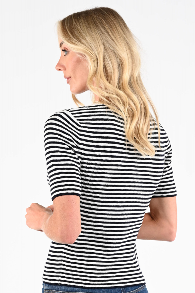 Oui 96490 Pull korte mouw Blauw