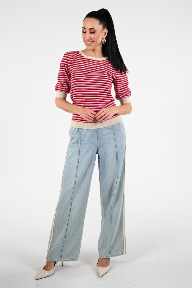 Geisha 64066-14 Pull korte mouw Roze