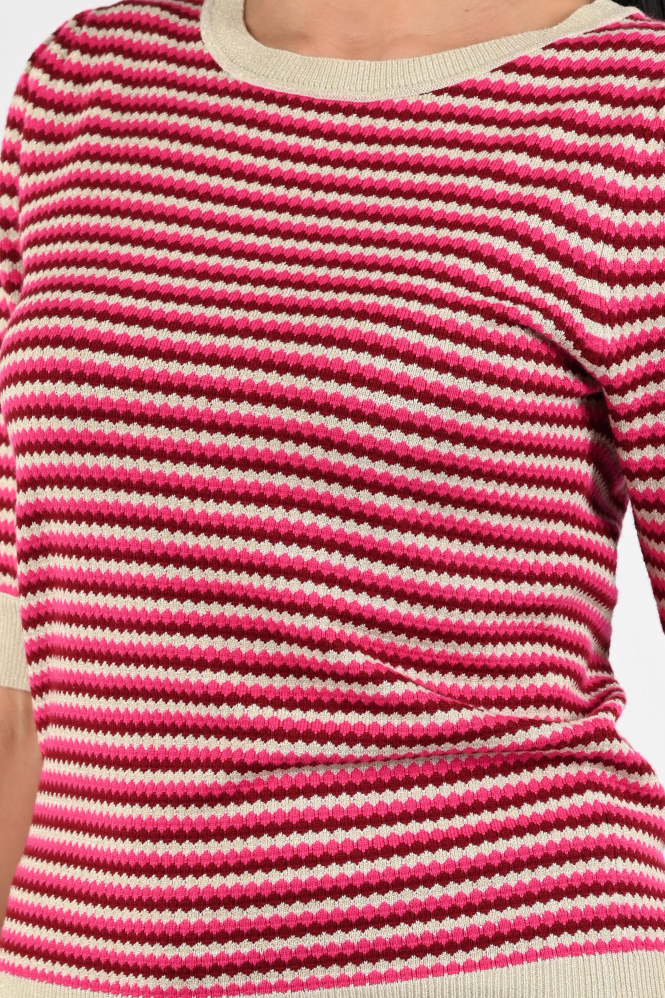 Geisha 64066-14 Pull korte mouw Roze