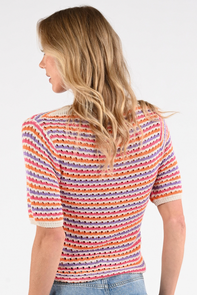 Geisha 64088-70 Pull korte mouw Oranje