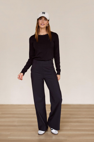 L.O.E.S. by Studio Anneloes Lana pullover  Zwart