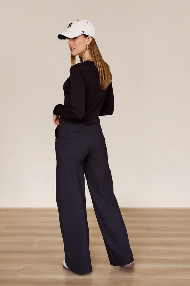 L.O.E.S. by Studio Anneloes Lana pullover  Trui Zwart