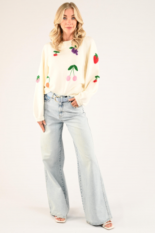 Fabienne Chapot Fruity Pullover Wit