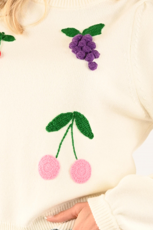 Fabienne Chapot Fruity Pullover Wit