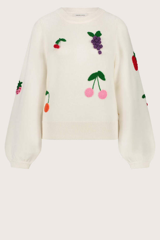 Fabienne Chapot Fruity Pullover Trui Wit
