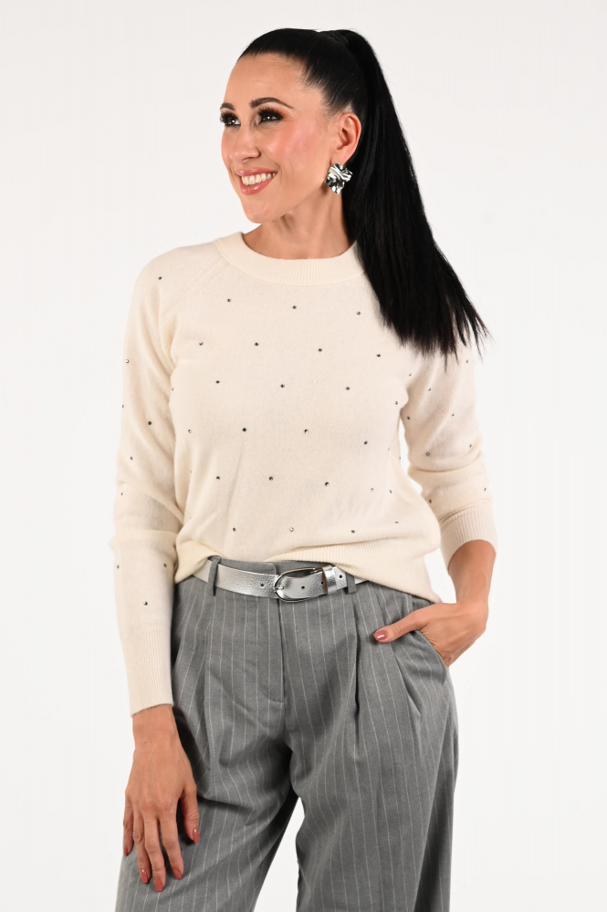 Fabienne Chapot CLTPUL12AW251009 Trui Beige