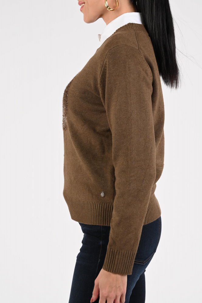 Nukus NKF03040 Trui Bruin