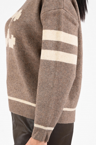 Co'couture row logo knit Bruin