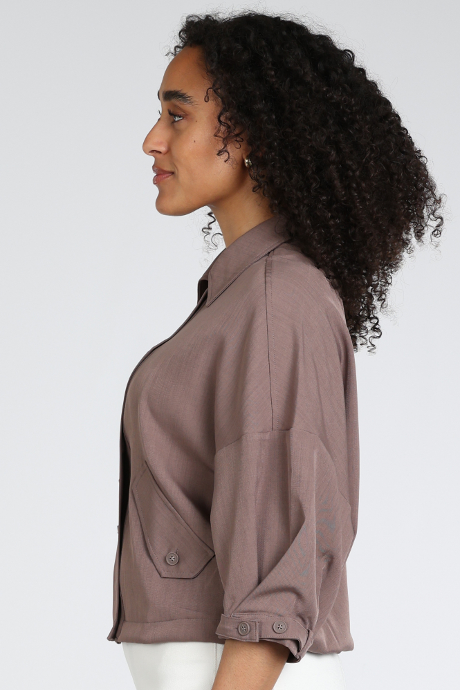 Yaya 01-201206-603 Trui Bruin