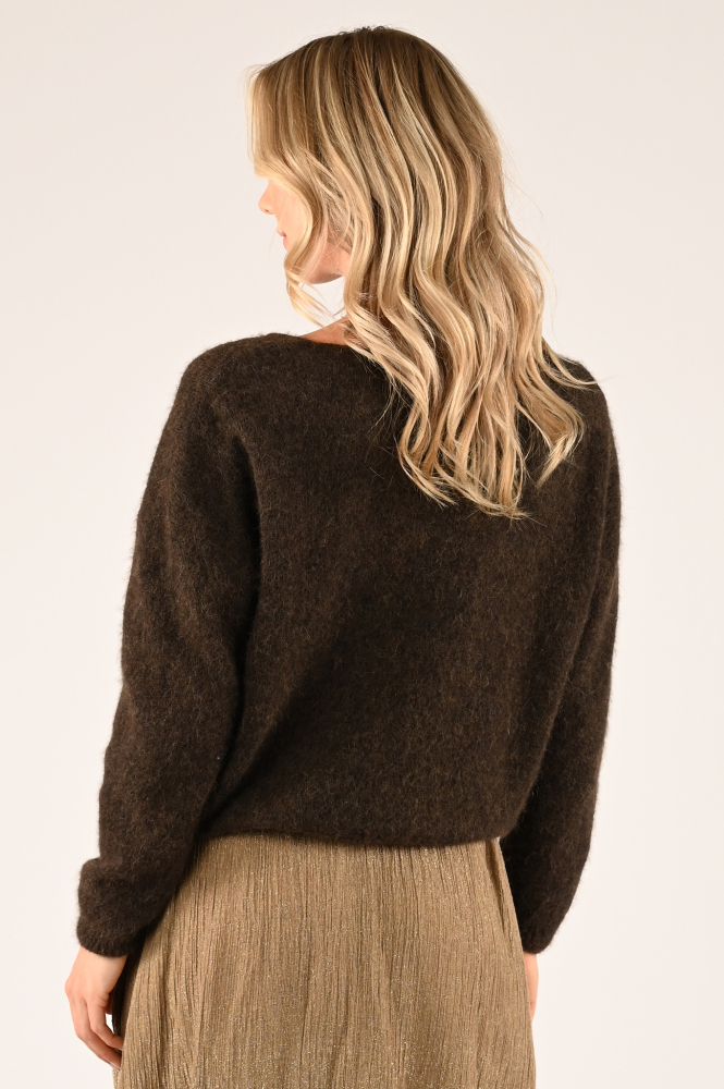 By-Bar liv pullover Trui Bruin