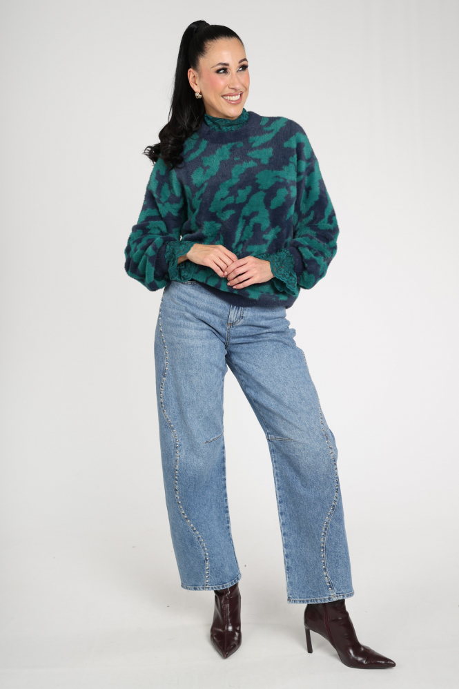 Pom Amsterdam SP9817 Frida Trui Groen