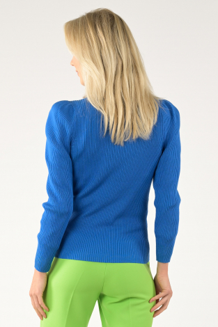 Co'couture badu puff knit Blauw