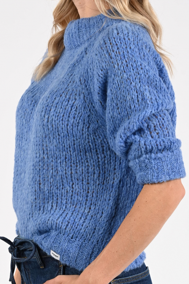 Penn & Ink W25L245 Trui Blauw