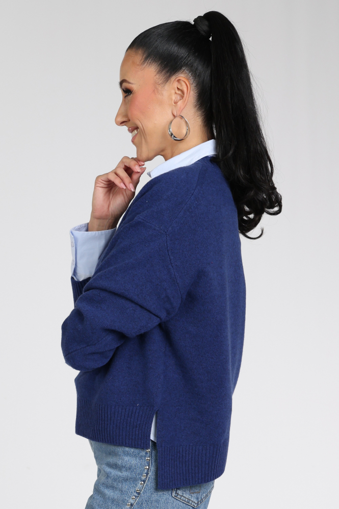 Knit-Ted Carla 262p014 Trui Blauw