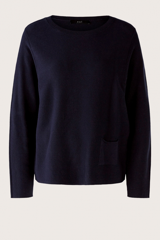 Oui 79631 Trui Blauw