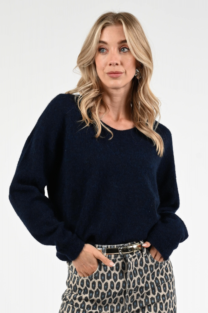 By-Bar Liv pullover Trui Blauw