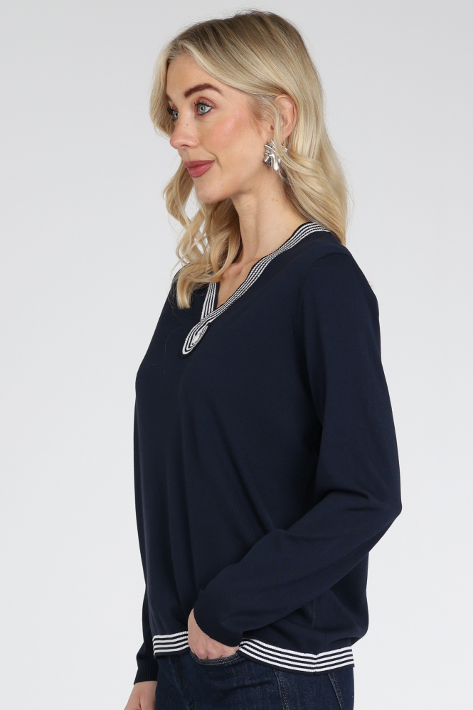 Atelier Maillet Da6sp056 Trui Blauw