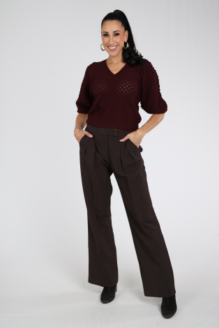 Aimée the label CubaKnitted sweat Rood