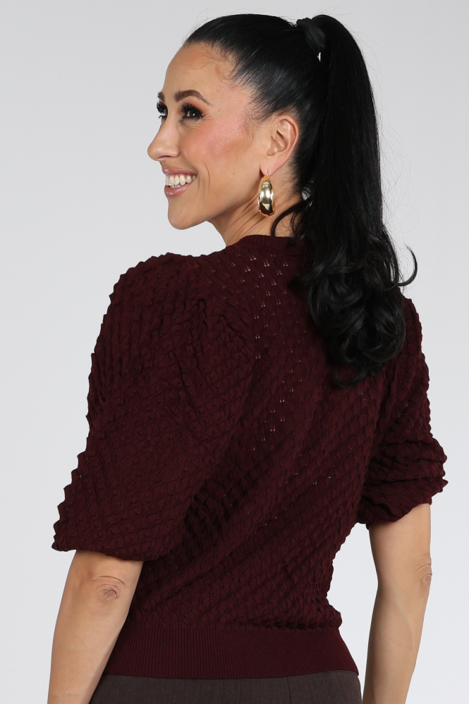 Aimée the label CubaKnitted sweat Trui Rood
