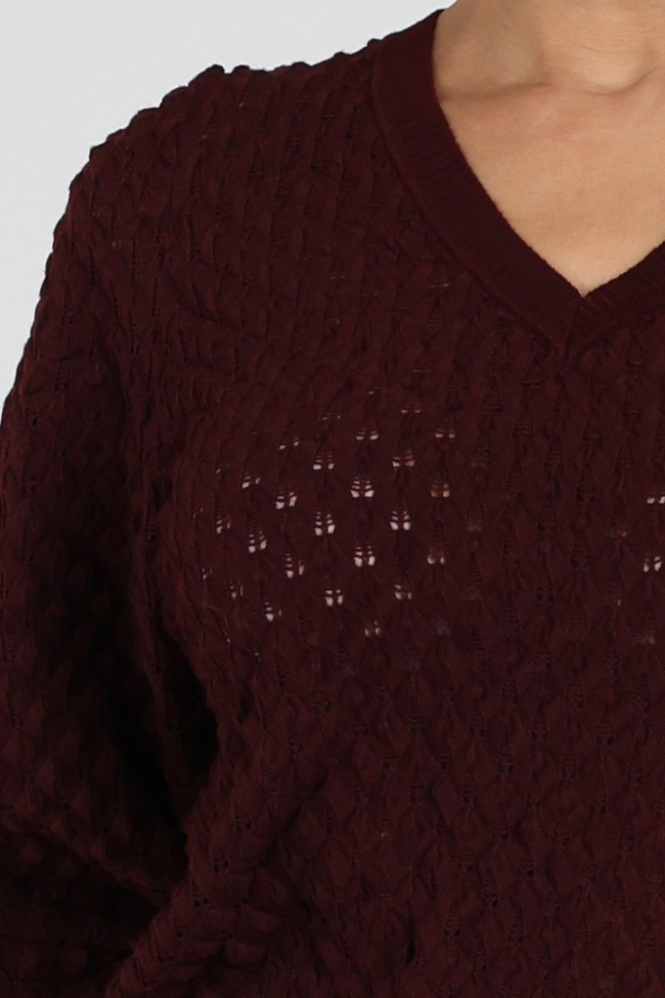 Aimée the label CubaKnitted sweat Trui Rood