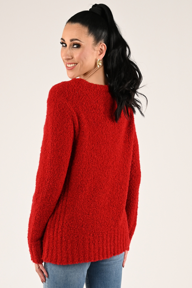 Jane Lushka KN Teddy Trui Rood