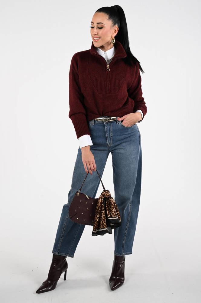 By-Bar Boxy Beau Trui Rood