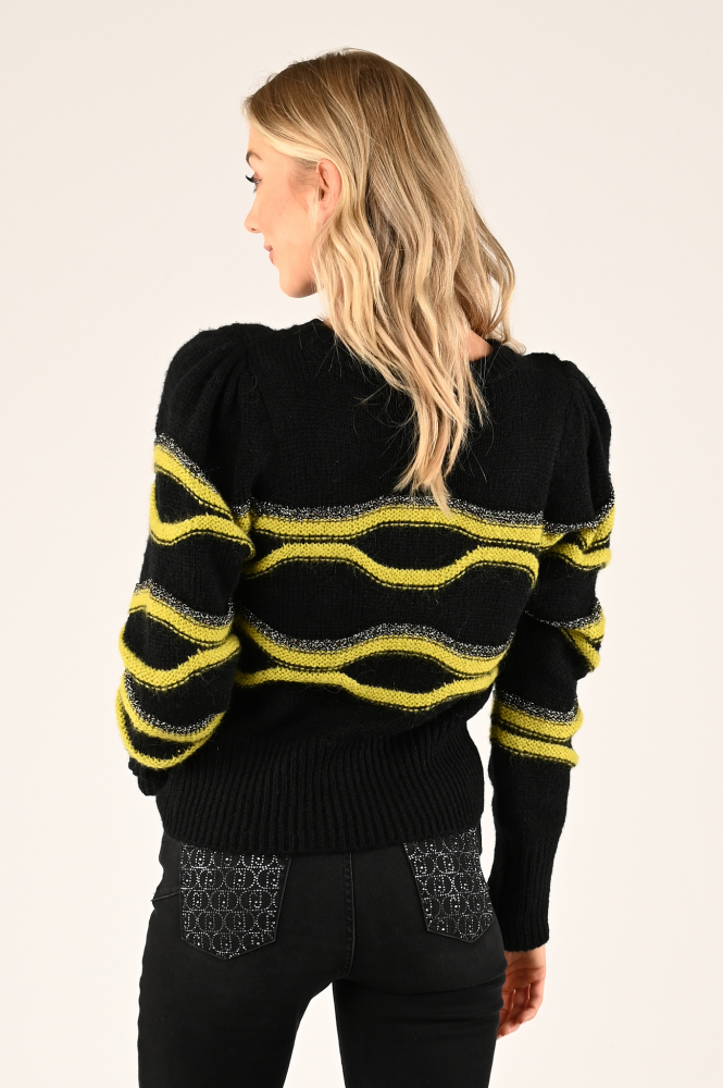 Liu Jo wf4367 Trui Zwart