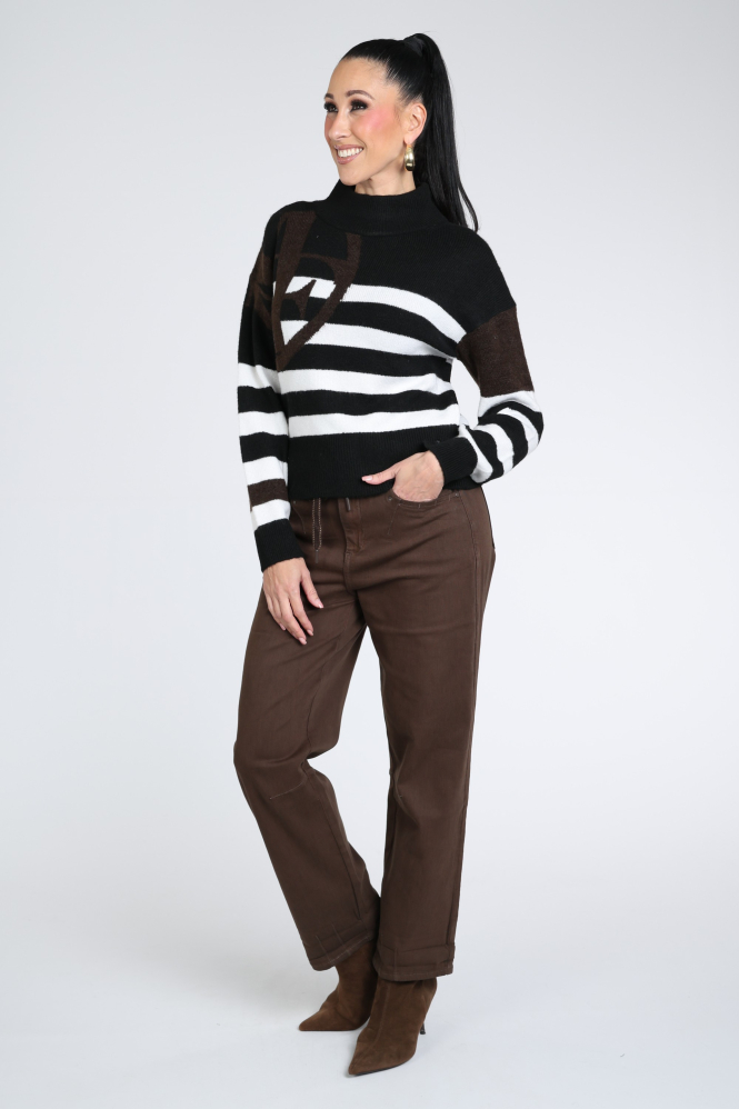 Monari 809475 Trui Zwart