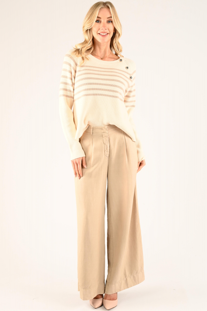 Oui 91940 Trui Beige