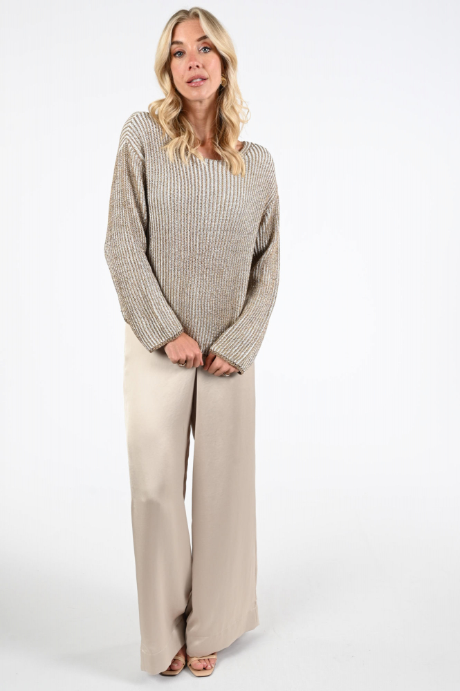 Oui 97622 Trui Beige