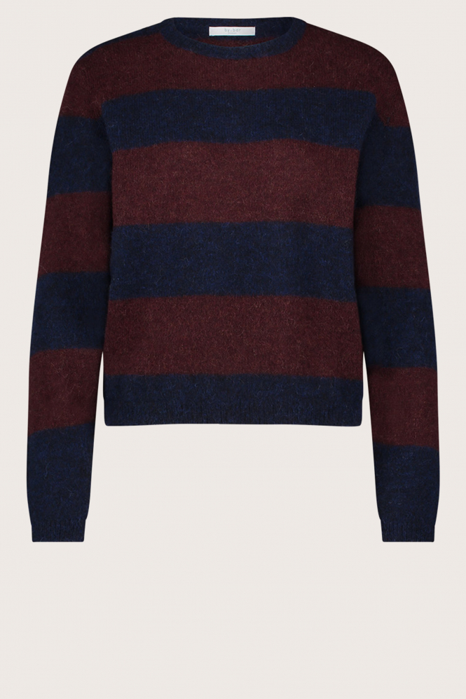 By-Bar gwen big stripe Trui Blauw