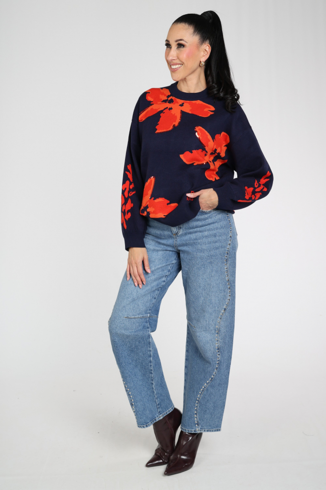 Pom Amsterdam SP9819 Alicia Trui Blauw
