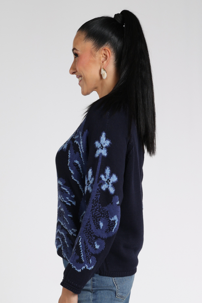 Oui 98068 Trui Blauw