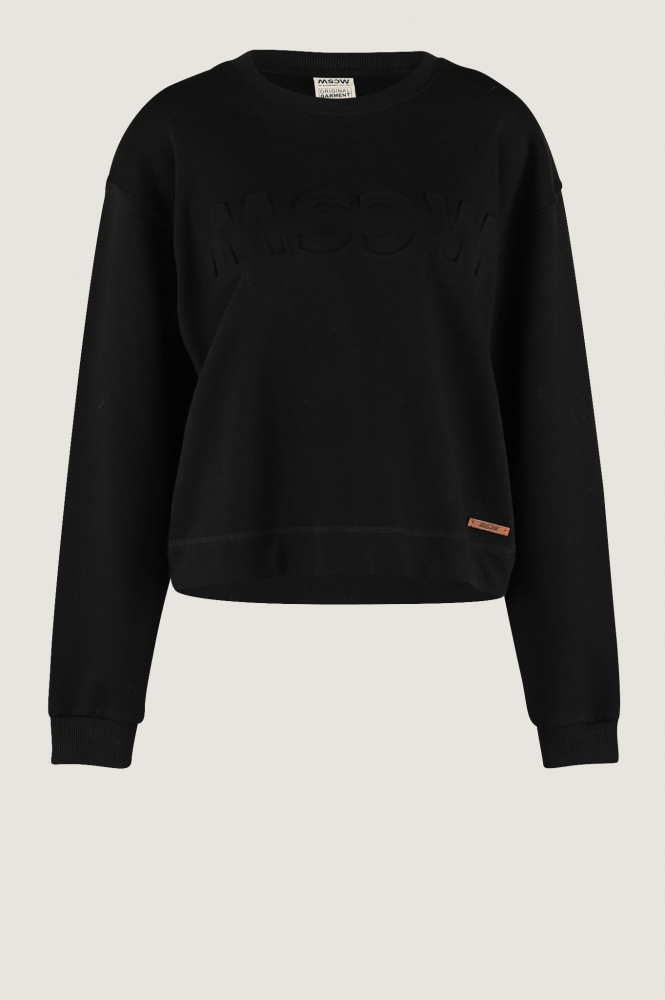 Moscow logo sweater 5404 Sweater Zwart