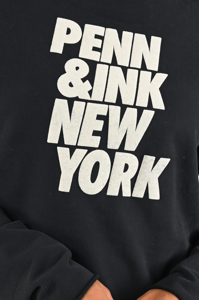 Penn & Ink W24F1513 Sweater Zwart