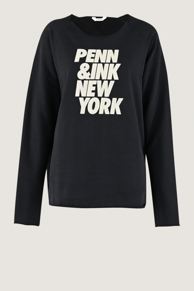 Penn & Ink W24F1513 Sweater Zwart