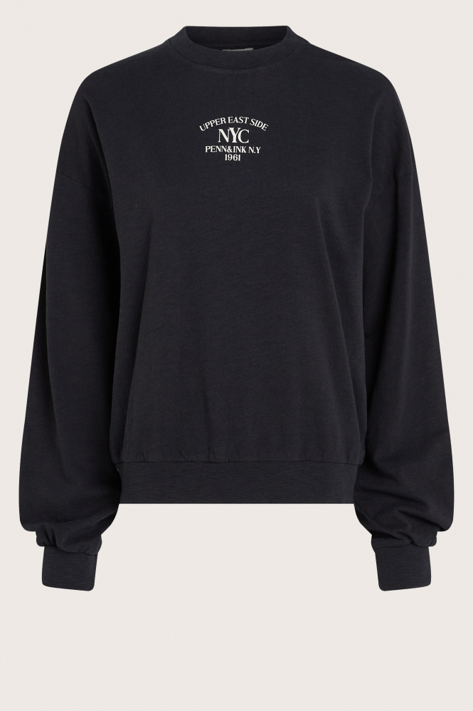 Penn & Ink W24F1509 Sweater Zwart