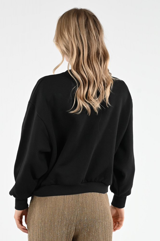 By-Bar Bibi night sweat Sweater Zwart
