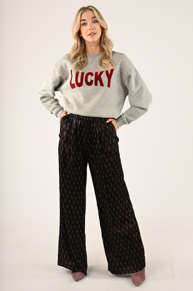 By-Bar bas lucky sweater Sweater Grijs