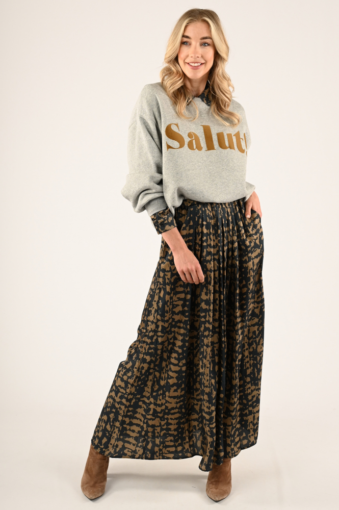 By-Bar bibi salut sweate Sweater Grijs
