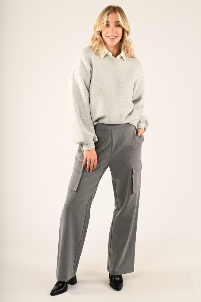 Nukus FW24068 Sweater Grijs