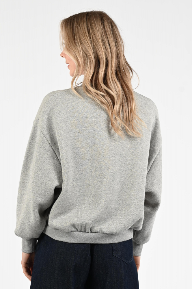 By-Bar Bibi patchwork-2 Sweater Grijs