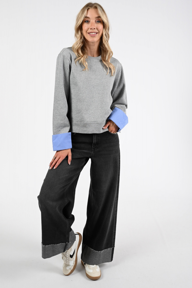 Co'couture Daniella sweat Sweater Grijs