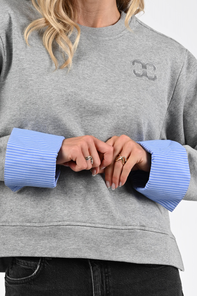 Co'couture Daniella sweat Sweater Grijs