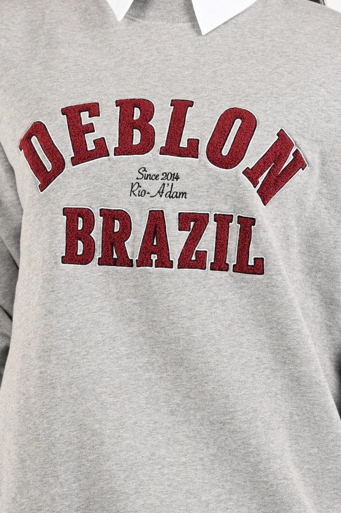 Deblon Malou sweater Sweater Grijs