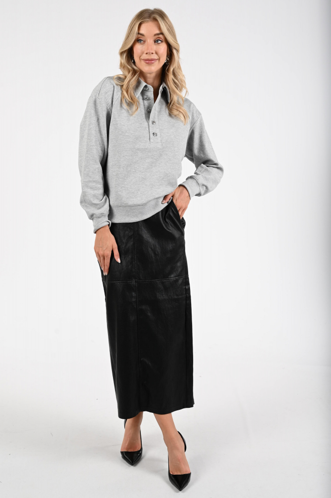 Co'couture 37043 Dengi Sweater Grijs