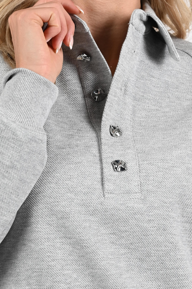 Co'couture 37043 Dengi Sweater Grijs